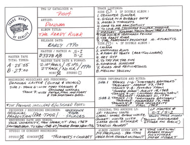 Donovan Discography Grid